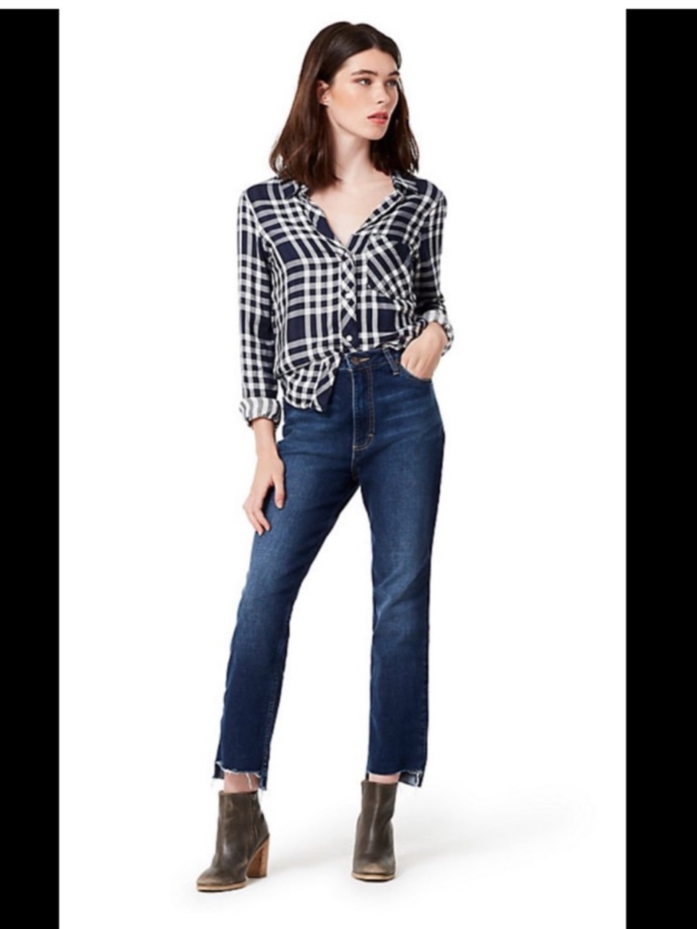 NWT Ladies Wrangler Heritage Crop Step Hem Jeans